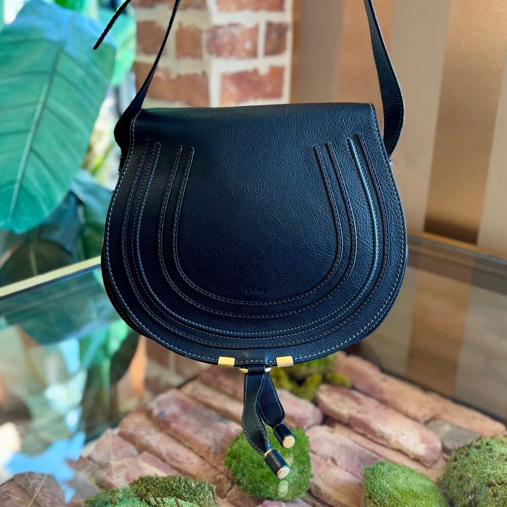 CHLOE Black Leather Marcie